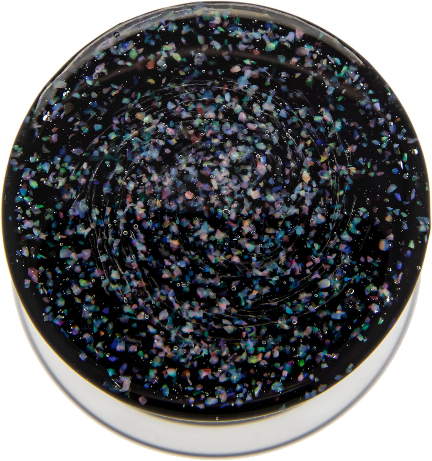 Crushed Opal Borosilicate Glass Double Flare Plugs