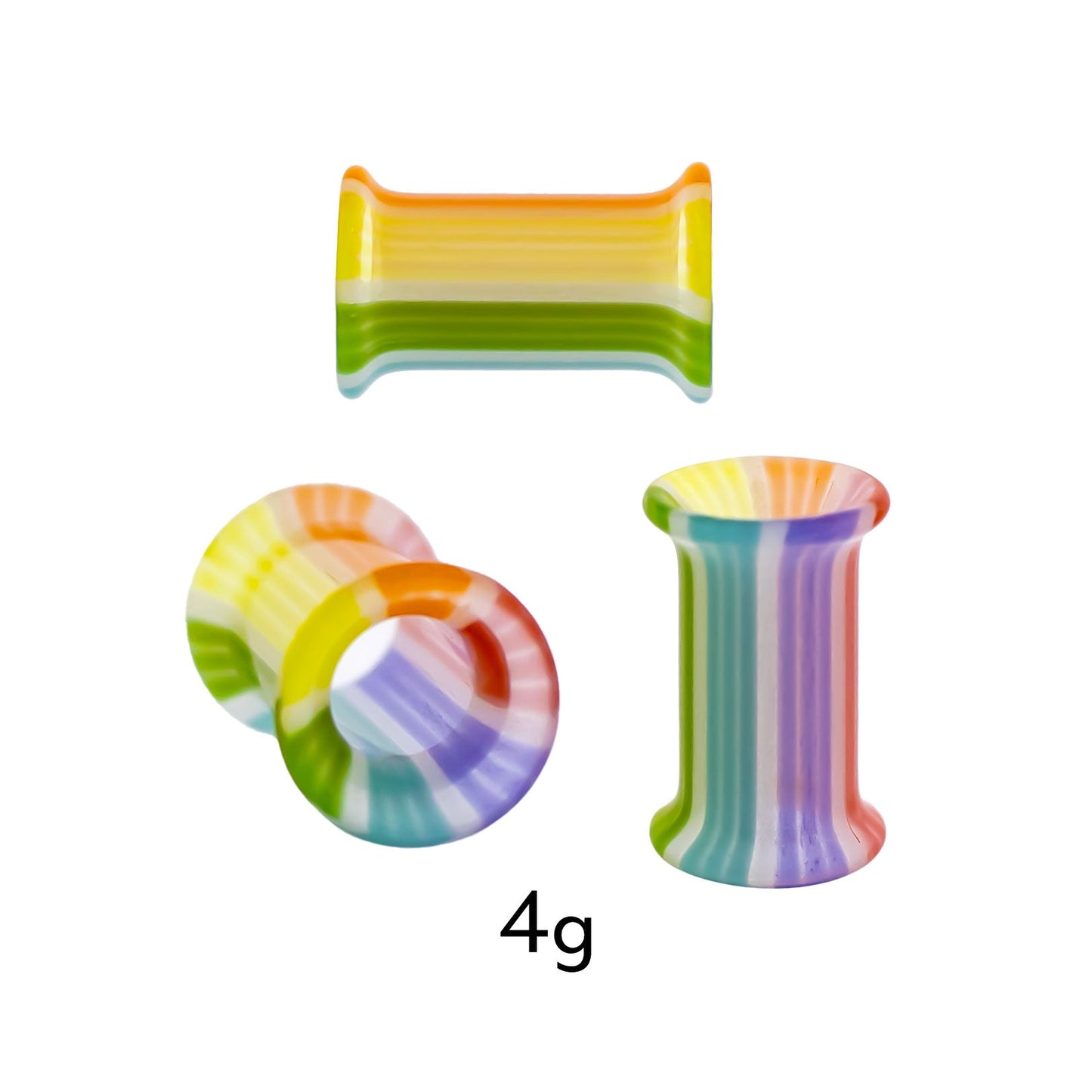 Pair Double Flare Rainbow Bright Tunnels
