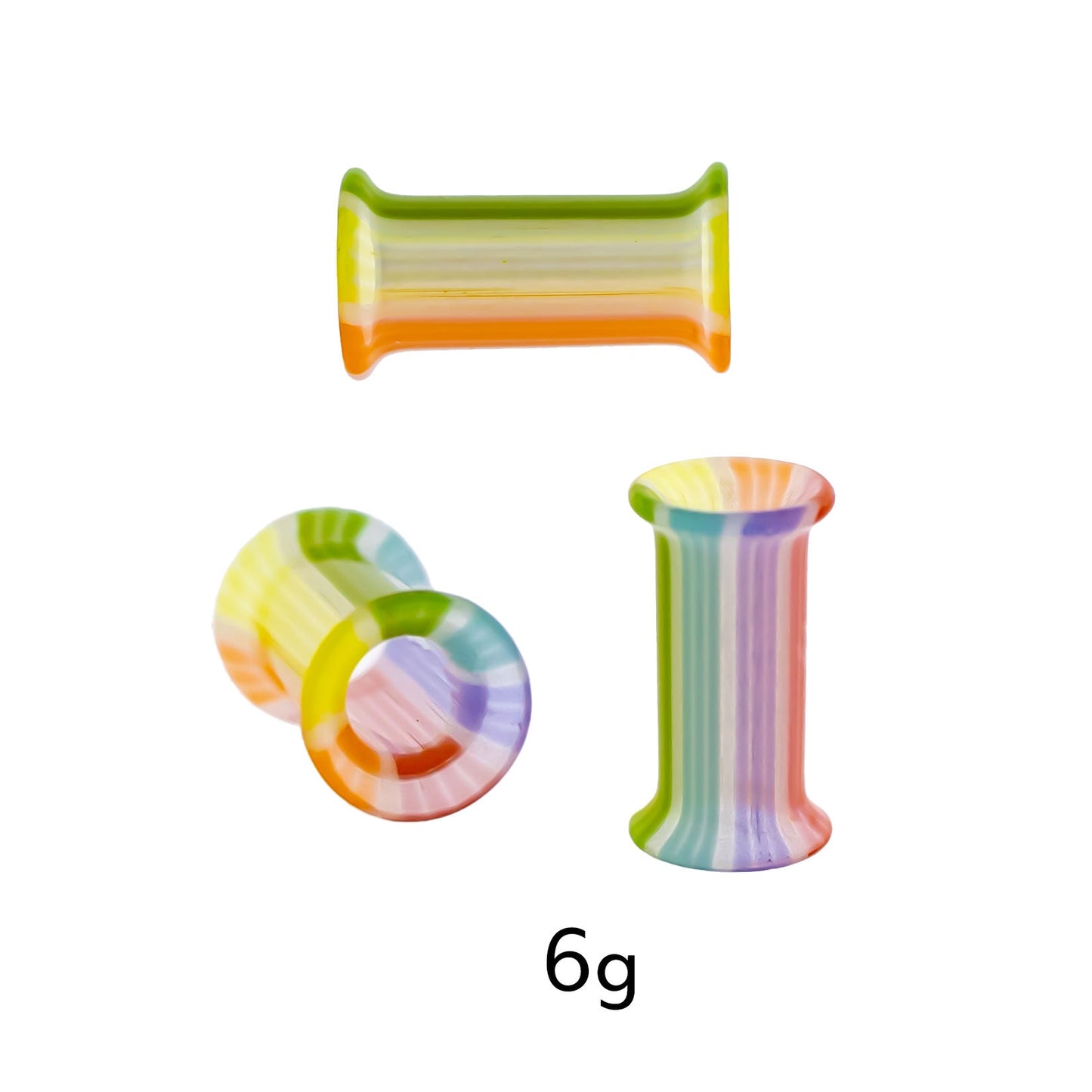Pair Double Flare Rainbow Bright Tunnels