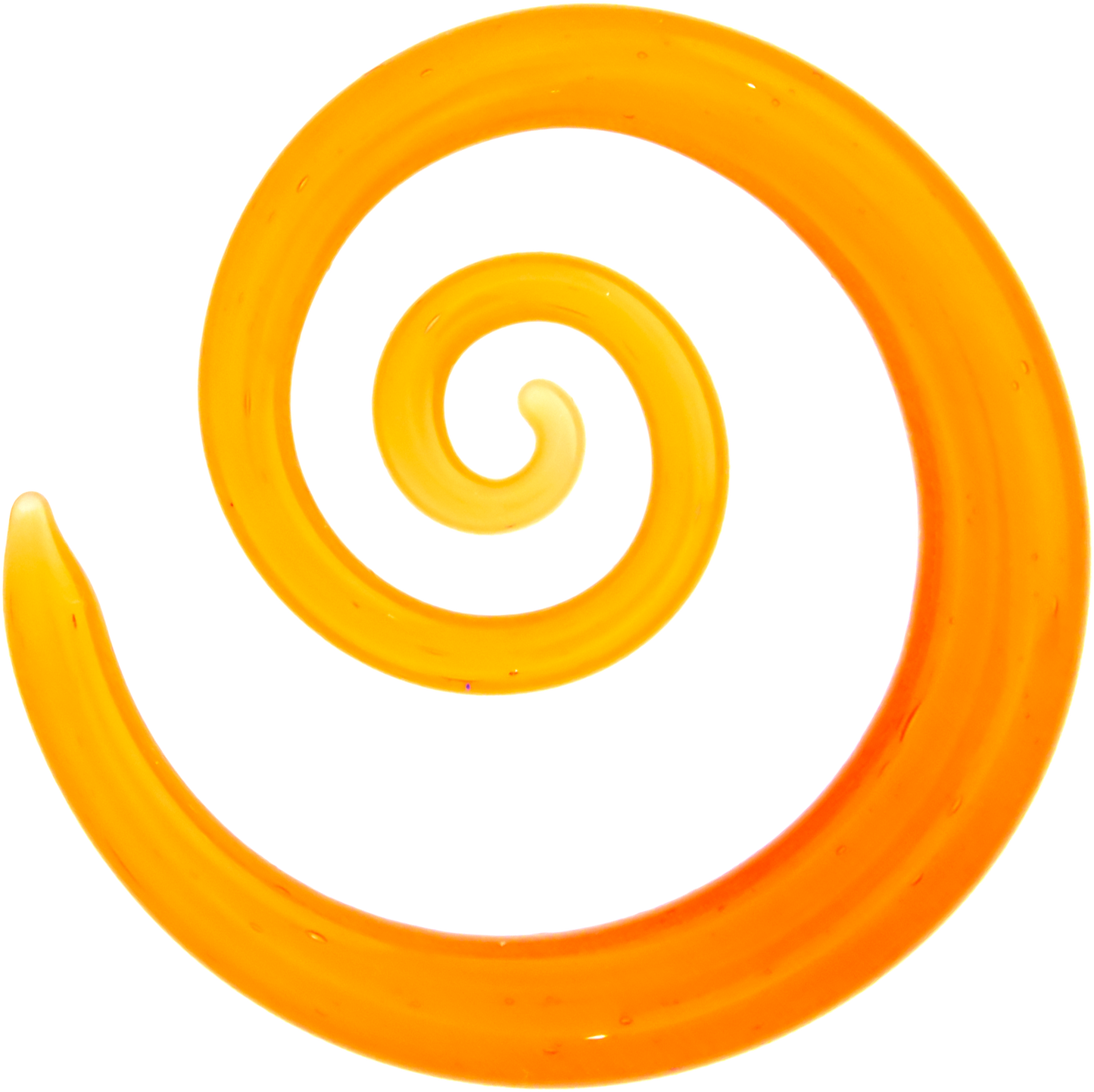Borosilicate Glass Spiral – Peach 8G–2G Handmade Lightweight Glass Earrings