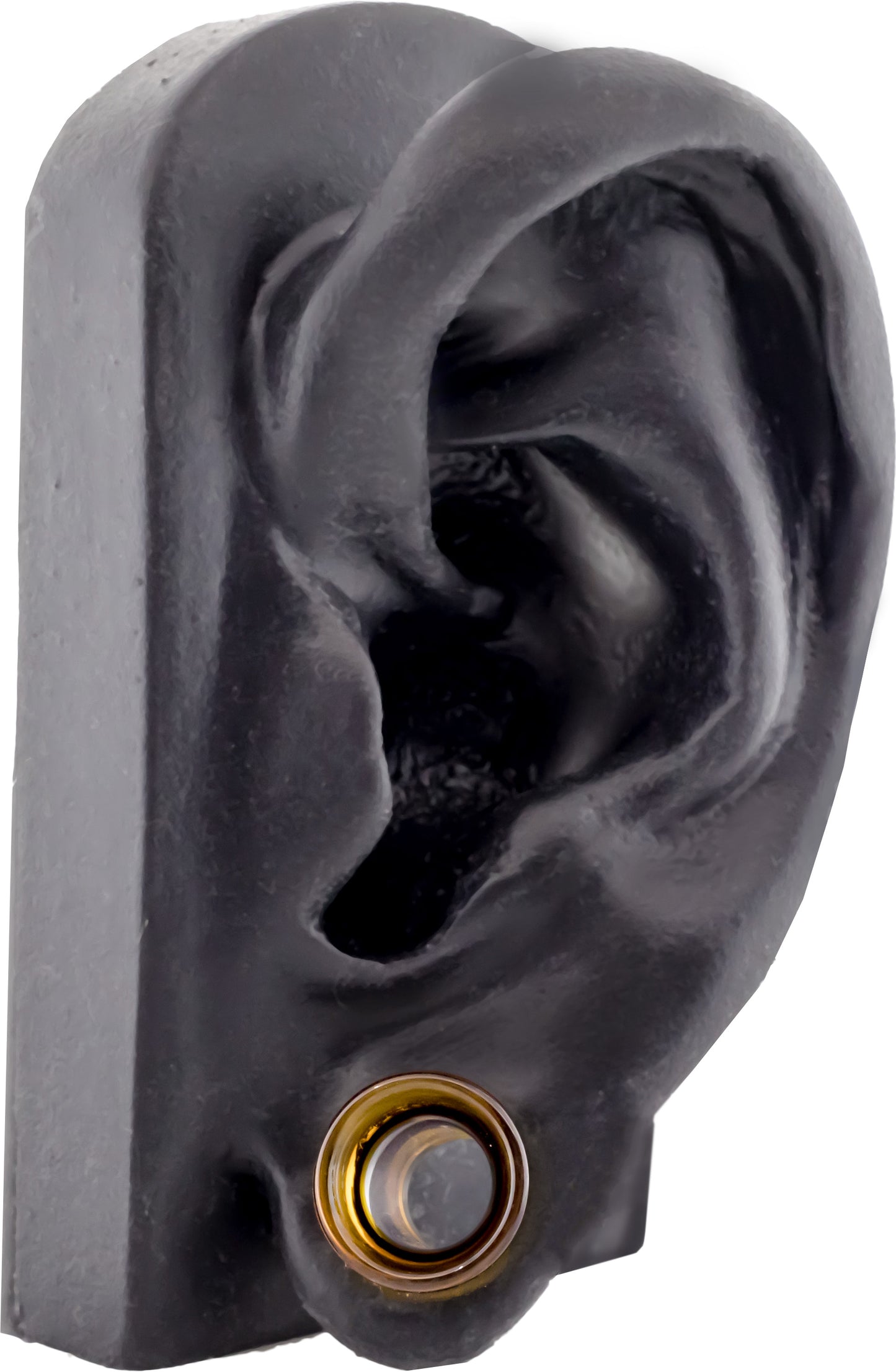 Pair Amber Double Flare Tunnels