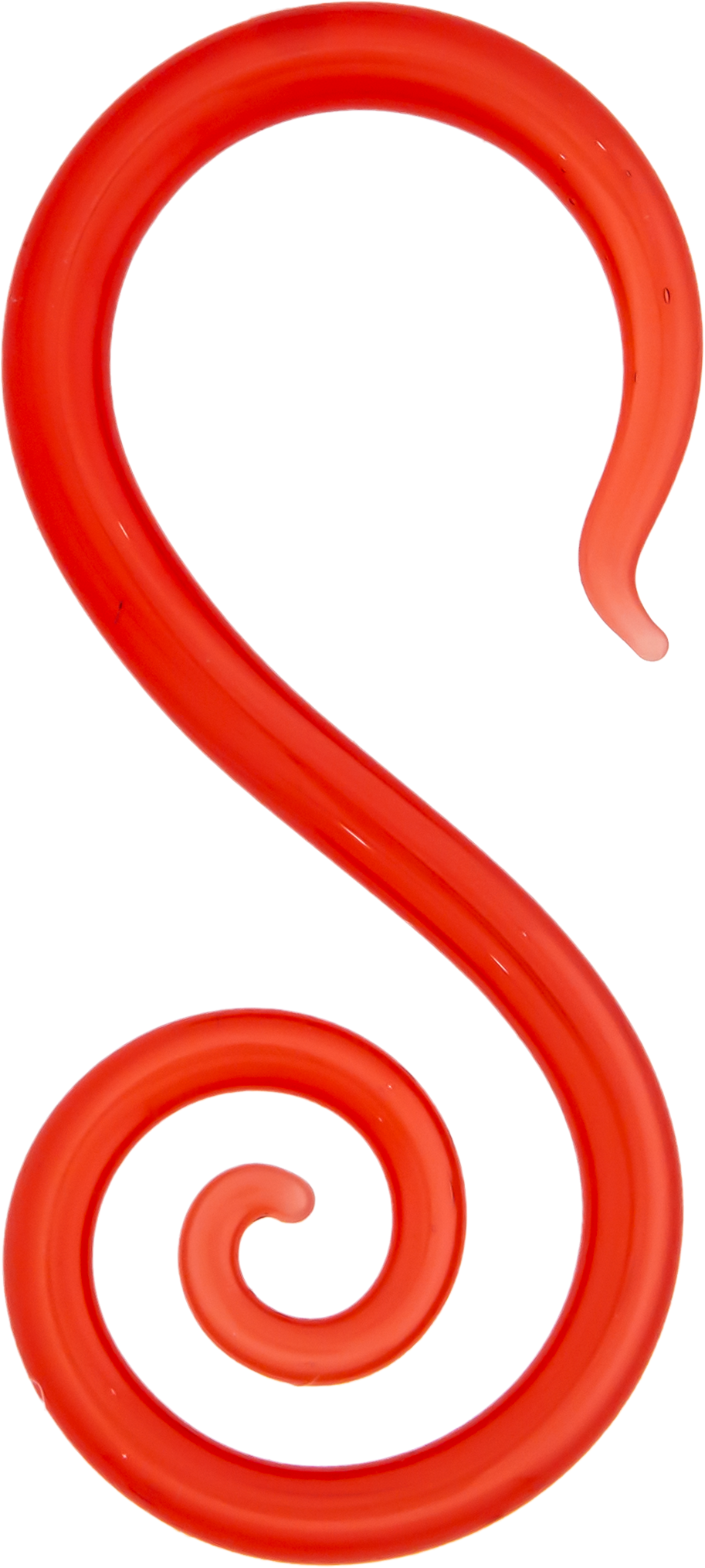 Electric Red Borosilicate Glass Seahorse Ear Hangers – 8G-2G