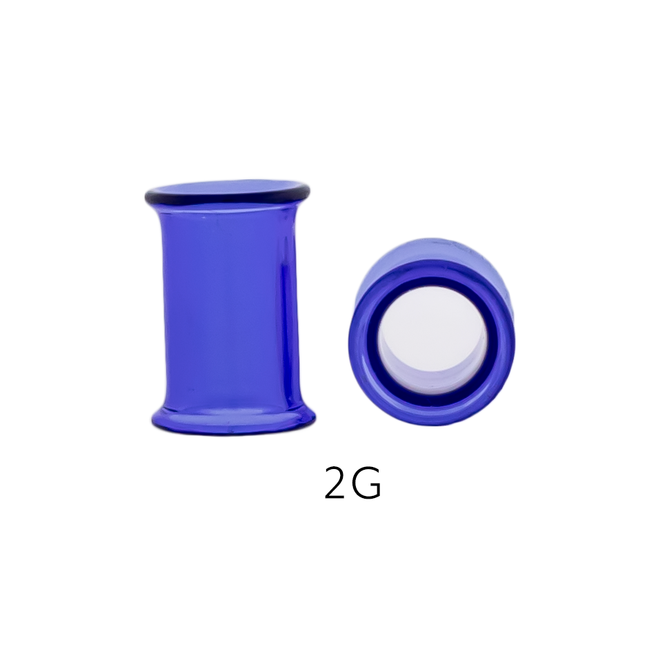Double Flare Cobalt Blue Tunnels- 2G