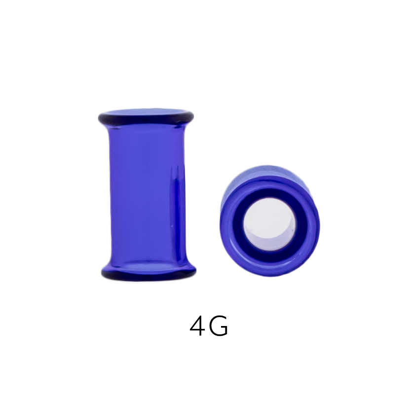 Double Flare Cobalt Blue Tunnels- 4G