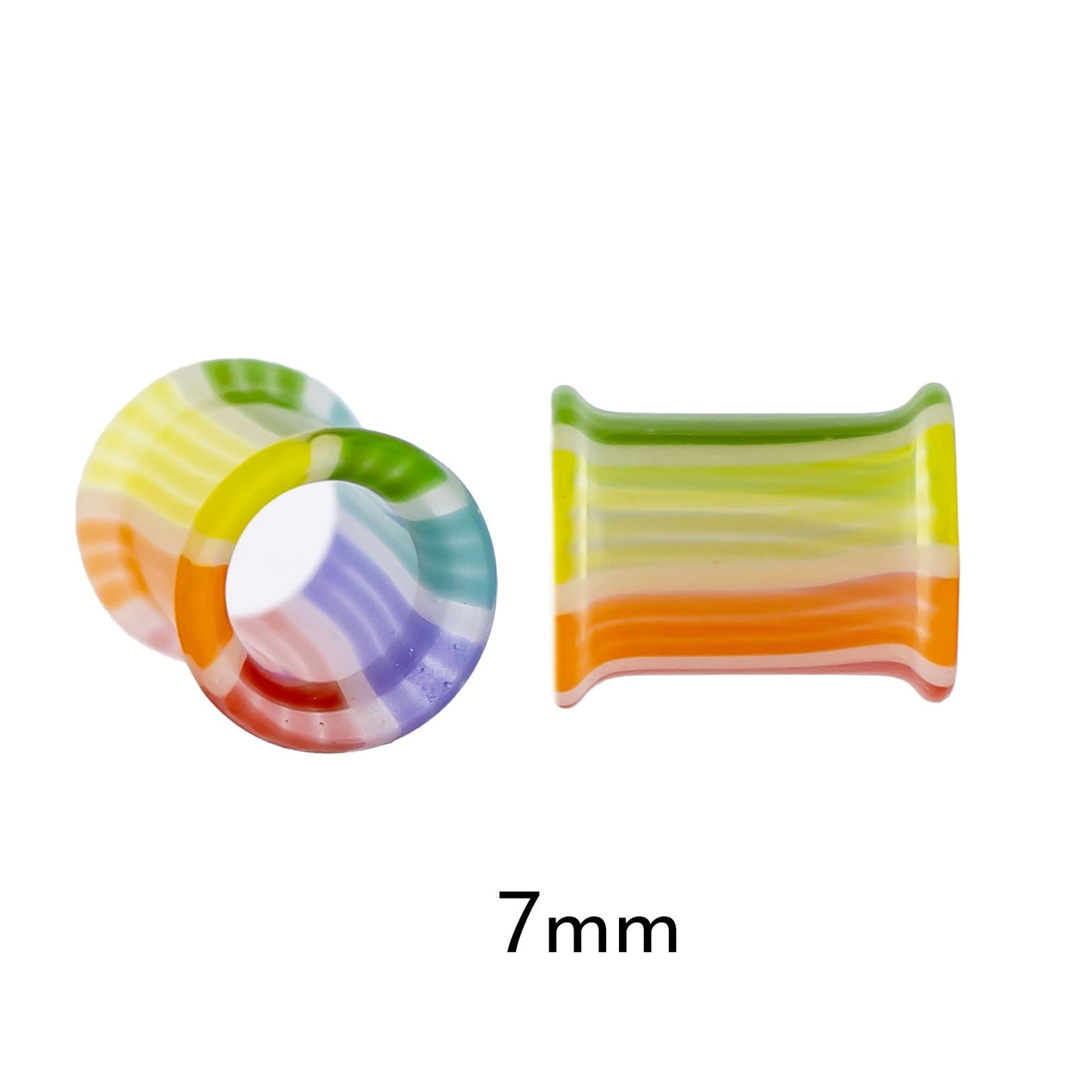 Pair Double Flare Rainbow Bright Tunnels