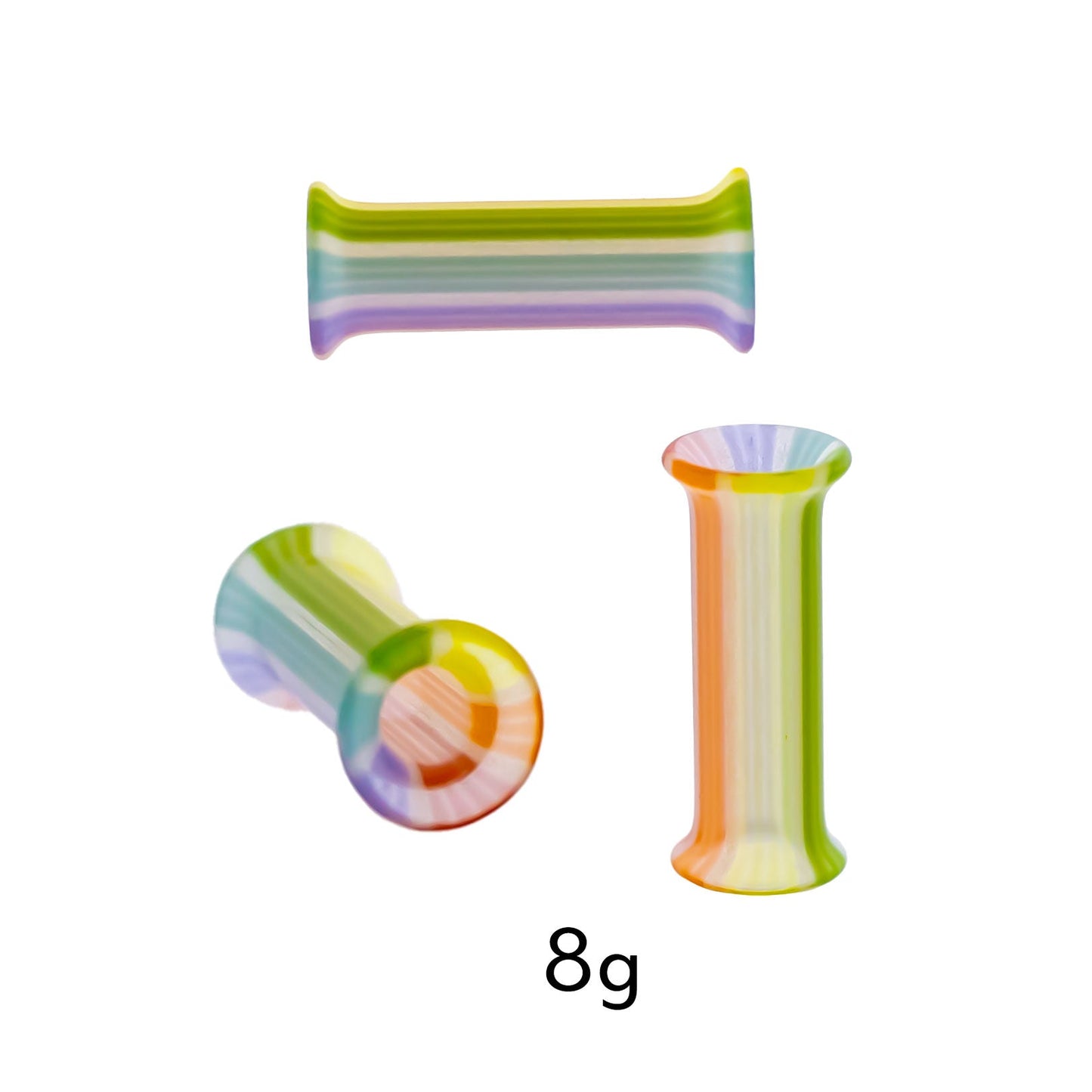 Pair Double Flare Rainbow Bright Tunnels