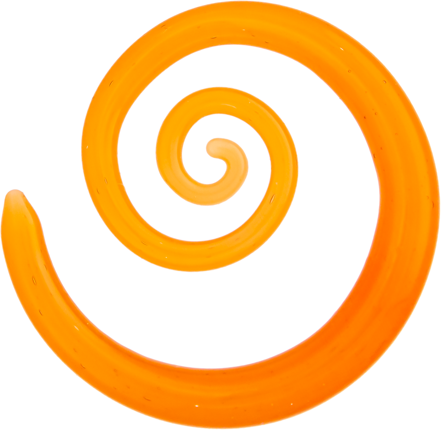Borosilicate Glass Spiral – Peach 8G–2G Handmade Lightweight Glass Earrings